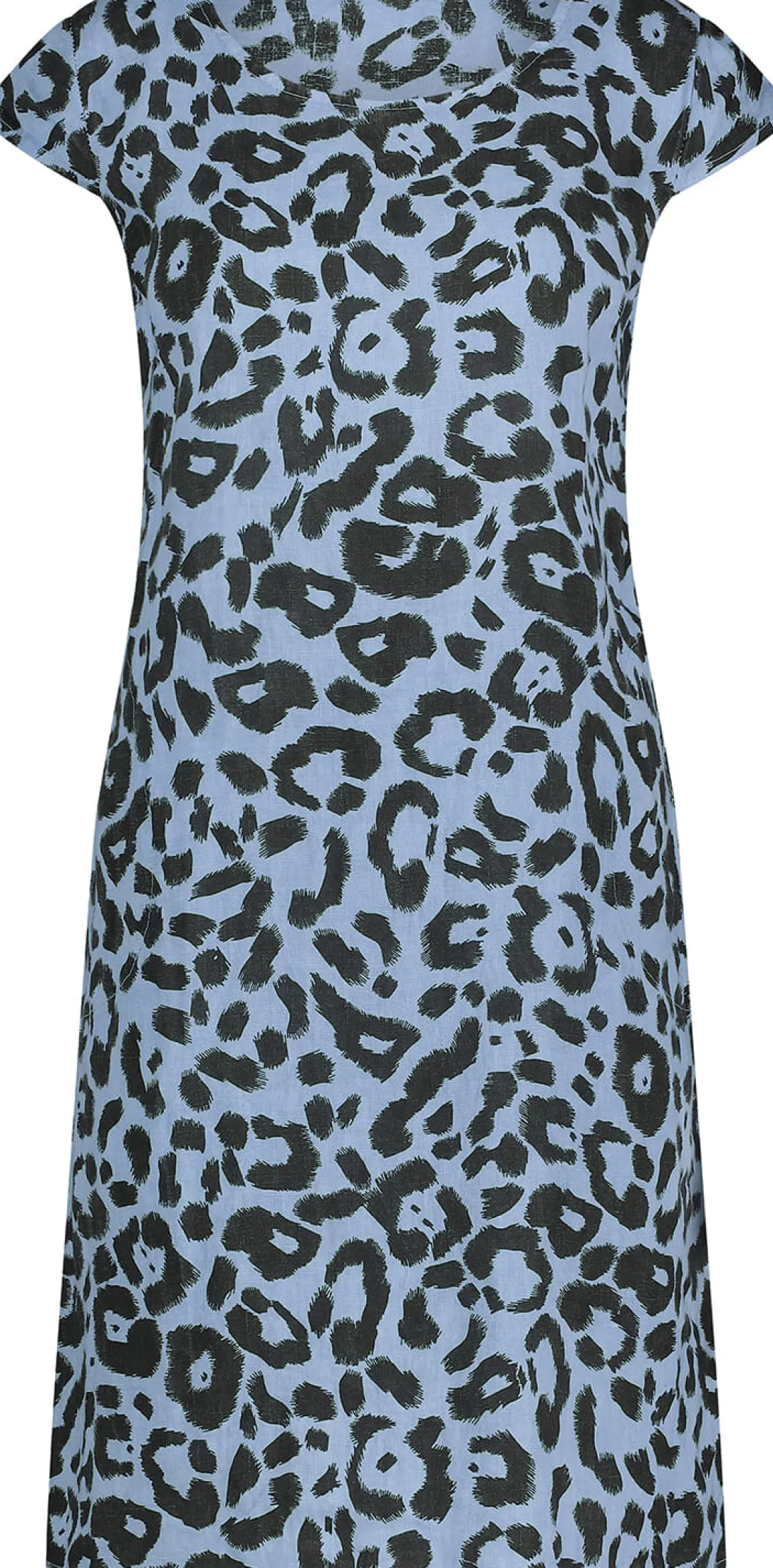Jurk Fien Leopard Blauw