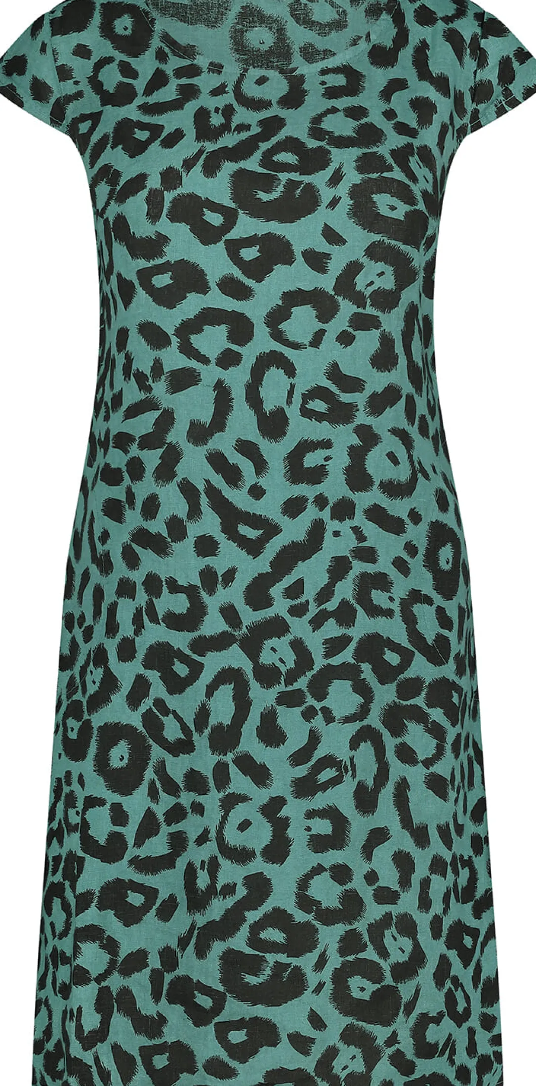 Jurk Fien Leopard Groen