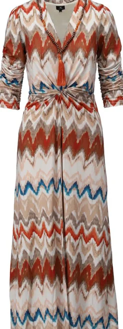 Jurk met Design en ketting Multi