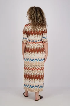 Jurk met Design en ketting Multi