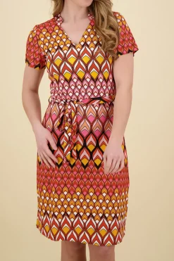 Jurk met Retro Grafische Print