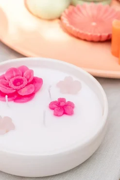 Kaars Bloem Margo Roze