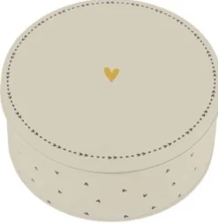 Koekblik Hartjes Beige