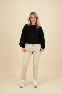 Leren Broek Tariza Beige