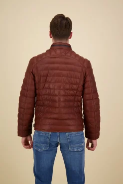 Leren Puffer Jas Moonbeam Bruin