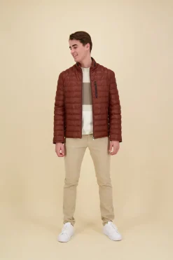 Leren Puffer Jas Moonbeam Bruin