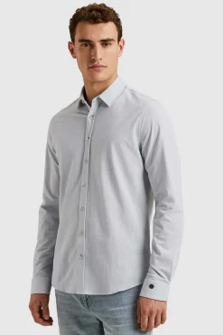 Longsleeve Dobby Blauw