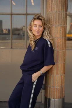 Lotte Pullover Scuba Tape (TT) Blauw