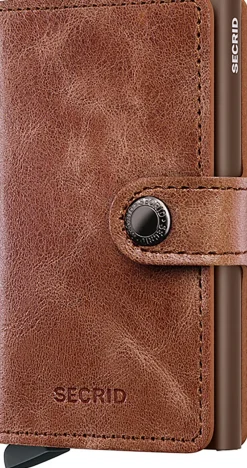 Miniwallet Vintage Cognac-Brown Bruin