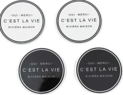 Onderzetters C'est La Vie 4 Stuk Multi