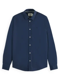 Overhemd Core Poplin Blauw