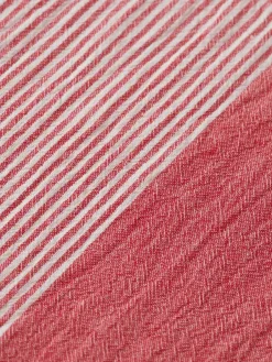 Overhemd Crinkled-stripe Rood
