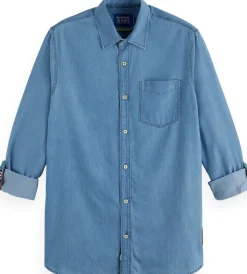 Overhemd Denim Blauw