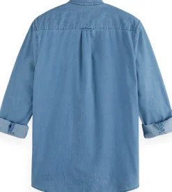 Overhemd Denim Blauw