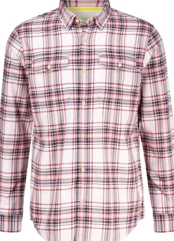 Overhemd Flannel Check Roze