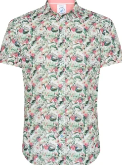 Overhemd Floral Groen