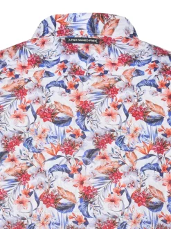 Overhemd Floral Oranje