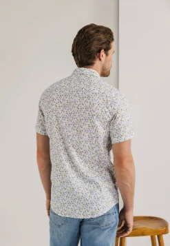 Overhemd Print Wit
