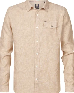 Overhemd Uni Beige