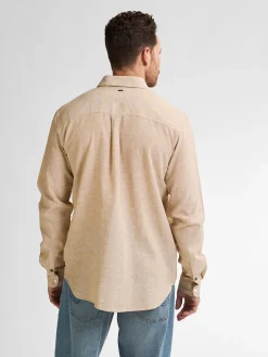 Overhemd Uni Beige