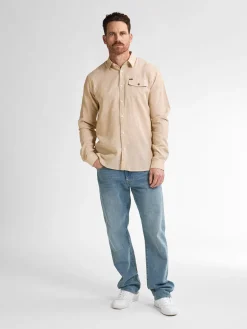 Overhemd Uni Beige