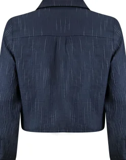 Overshirt Drawstring Blauw