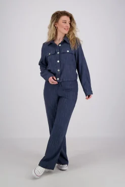 Overshirt Drawstring Blauw