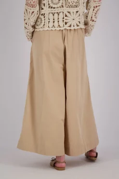 Pantalon Culotte Beige