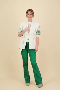 Pantalon Fem Flare Groen