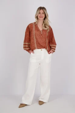 Pantalon Hampton Wit