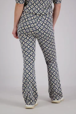 Pantalon Jaqcuard Wit