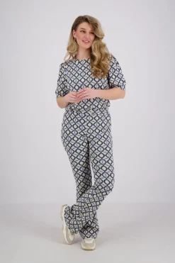 Pantalon Jaqcuard Wit