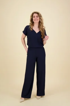 Pantalon Jersey Donkerblauw