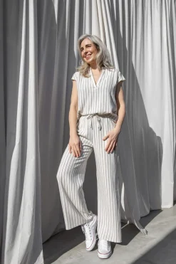 Pantalon Lilian Stripe Beige