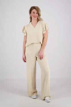 Pantalon Lin Beige