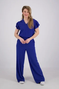 Pantalon Lin Blauw