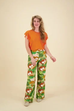 Pantalon met Print Groen