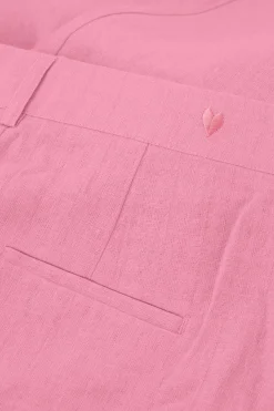 Pantalon Nura Pleated Roze