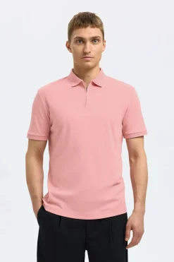 Polo Fave Zip Roze