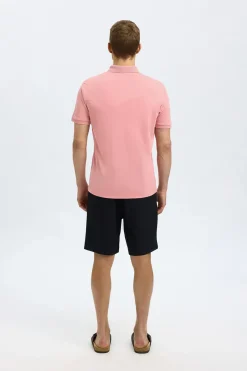 Polo Fave Zip Roze