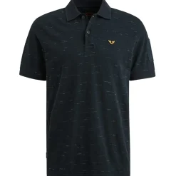 Polo Jacquard Blauw
