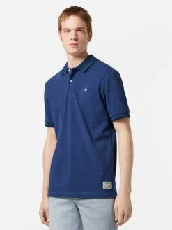 Polo Melange Blauw