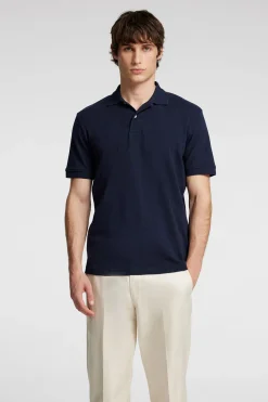 Polo Paul Jacquard Blauw