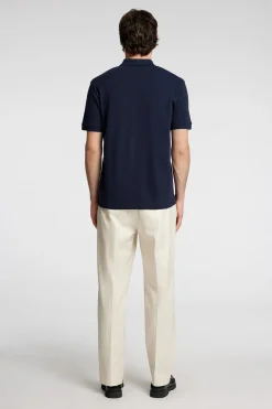 Polo Paul Jacquard Blauw