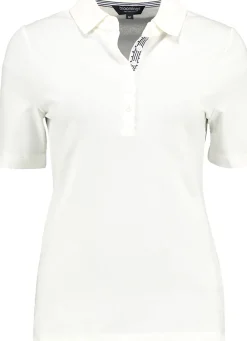 Polo shirt placket Wit