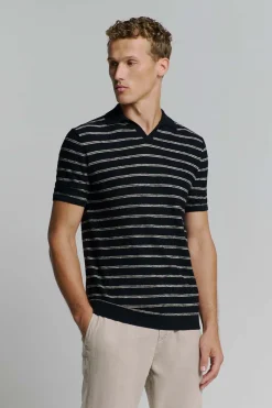 Polo Stripe Blauw