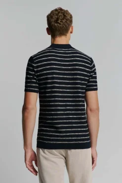 Polo Stripe Blauw