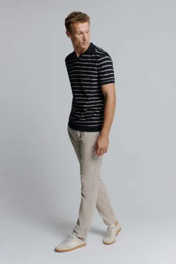 Polo Stripe Blauw