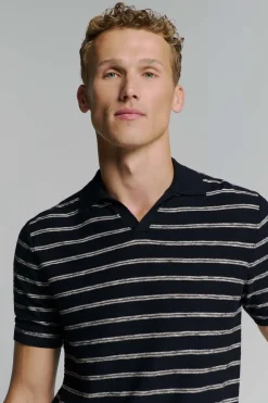 Polo Stripe Blauw