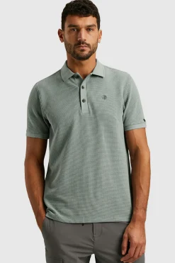 Polo Waffl Blauw